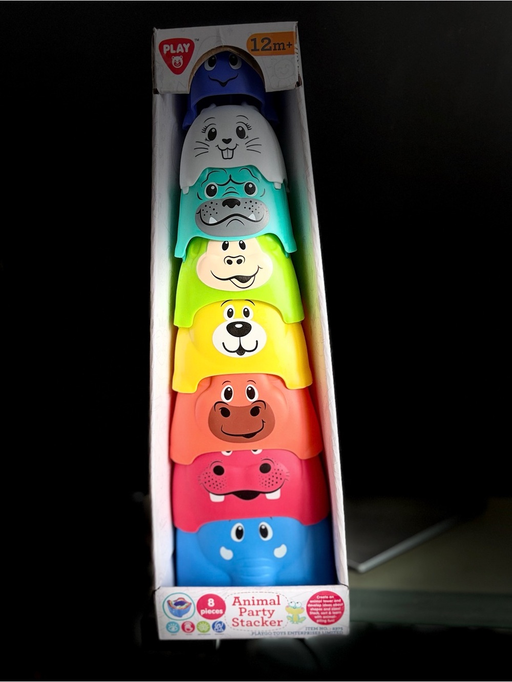 PLAY Animal Party Stacker - Multicolor Kids Stacking Cups